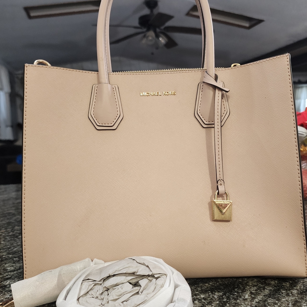 Michael Kors Pink Satchel Bag-Pale Pink